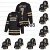 SJ98 Custom West Michigan Broncos Black NCAA Hockey Hockey NCHC Jersey 7 Ронни Аттард 26 Этен Франк 8 Джамал Майерс 13 Дрю Уорд 21 Джош