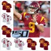 Wsk Custom USC Trojans Football Jersey Collège Amon-Ra St. Brown Marlon Tuipulotu Aca'Cedric Ware JT Daniels Markese Stepp Stephen Carr