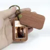 Custom Photo Keychain Party Favor Gifts Personalized Engraved Picture Name Keyring Wood Key Ring For Women Man Mother's Day