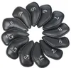 Other Golf Products Synthetic Leather Golf Iron Head Covers 12 PcsSet High Quality Waterproof Durable Club Protect Headcovers 230603