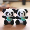 Keychains Lovely Panda Charm Cute Mini Plush Animal Pendant Car Keyring Backpack Decoration Handbag Bag