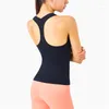 Camicie attive Tinta unita Sport Canotta Donna senza maniche Yoga Crop Vest Y Shape Backless Stretto Soft Fitness T-shirt Palestra Allenamento Abbigliamento