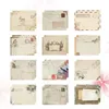 Present Wrap 48 PCS Vintage Stationary Envelope Paper Stationery Storage Liten Retro Practical