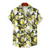 Mannen Casual Shirts 2023 Zomer Jeugd Heren Top Hawaiian Beach Revers Losse Katoen Linnen Dunne Straat Shirt Met Korte Mouwen