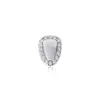 Hip Hop Rapper Dental Teeth Grillz Silver Husces Crucifix Full Zircon Mirror Shinny Single Tooth Fashion Jewel Tooths Wholesale Show Smycken 1286