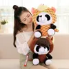 Plush Dolls 20cm 1Pc Cute Panda Chinese Zodiac Stuffed Doll Toy Sofa Decor Bedroom decoration Birthday Gift Christmas present 230603