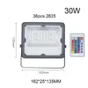 RGB LED Flood Light Waterproof Garden Decoration Die-cast Aluminum 10W 20W 30W 50W 100W 150W 200W AC100-265V