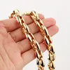 Chains 6/8/12mm 7-40" Stainless Steel Silver Color Or Gold Coffee Beans Hollow Chain Men's Women's Necklace Bracelet Jewelry