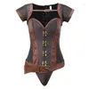 Bustiers Corsets Steempunk Corset Top Vintage Dress Gothic Bustier Body Shapewear女性ウエストトレーナーハロウィーンコスチュームスチール