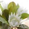 Kwiaty dekoracyjne 1PC King Wedding Bouquet Protea sztuczny kwiat Fałszywe rośliny DIY Decor Party