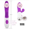 G Spot Coelho Vibrador Vibrador Vibrando para Mulheres Dupla Silicone À Prova D 'Água Feminina Vagina Clitóris Anal Av Stick