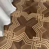 American Walnut Panele klasyczne projektowanie geometryczne Płytka Naturalna medalion wkładka dom Deco tapeta Marquetry tła dywan dywan na zamówienie