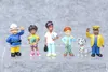 Action Toy Figures 12Pcsset Fireman Sam Cartoon Anime Fire Fighting Figure Model PVC Doll Toys Boy Girl For Kids Birthday Xmas Gift 230605