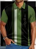 T-shirts pour hommes Polo Streetwear pour hommes Vintage col rabattu extérieur manches courtes vêtements imprimés boutonnés