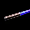 Светодиодные светильники RGB Световой металлический лазерный меч Sabre de luz Espada 12 изменение цвета Foc Rave Mlassing Toy Kpop Lightstick 230605