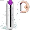 G-Spot Bullet Vibrator Dildo Nipple Clitoris Stimulator USB Raddbar bärbar för resor Discreet Vibe Wand Anal Massager L230523