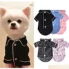 Odzież dla psów xsxl Piżama piżama zimowy kombinezon ubrania kota Szczeka koszula moda odzież dla małych psów francuski Bldog Yorkie Y2985 Dhilg