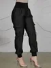 Pantaloni da donna Capris Fashion Holiday Pantn Palazzo Donna Casual Solid Pant ZANZEA Vintage Elastico in vita Matita Pantaloni 2023 Lavoro OL Tuta intera J0605