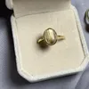 Cluster-Ringe Top Natürlicher Gold-Rutilring für Frauen Kristallquarz Ovale Perlen Silber Reichtum Glücksstein Verstellbarer Schmuck Charm Geschenke