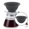 Инструменты Непористый фильтр для кофе, фарфоровый безбумажный экологичный многоразовый керамический держатель капельницы VShape для заварки кофейника для кафе