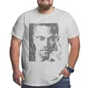 Polos pour hommes Malcolm X T-Shirt Big Tall Tees Plus Size 4XL 5XL 6XL Tops Vintage T Shirt Noir T-shirts Pour Hommes