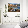 City Beach by Sung Kim Painting Handmade Canvas Art Serene Countryside Modern Bedroom Decor Vibrant