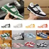 2023 Designer Sneaker Virgil Trainer Casual Shoes Calfskin Leather Abloh White Green Red Blue Letter Overlays Platform Fashion Luxury Low Sneakers Size 36-45 z67