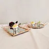 Bakeware Tools 1st 10 tum tredimensionell tårta rack spegel guld silver smycken låda