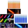Led Rave Toy 10pcs 6inch Industrial Grade Glow Sticks Light Stick Kpop for Party Camping Lights Glowstick Chemical Fluorescent Stars Shine 230605