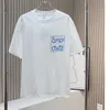 Designer di camicia da loeee Donne donne Cropped T-shirt canotta top cotone normale in cotone ricamo femmina camicia da donna per donne sport 4098