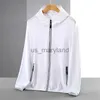 야외 셔츠 UPF 50+ UV Sun Protection Clothing Men Hoodie Windbreaker 통기성 울트라틴 선 스크린 재킷 야외 낚시 달리기 재킷 J2306