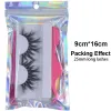 10050pcs Faux Eyelashes Package Holigraphic Bag Whole Rainbow Color Strip Lash Packing Box in