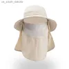 Polyvalent En Plein Air Escalade Pêche Tourisme Bord Soleil Pêcheur Chapeau D'été Hommes Multifonction Seau Chapeau Soleil Protection Cap L230523