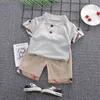 Kleding Sets DIIMUU Baby Jongens T-shirt en Shorts Kinderen Meisje Outfits Kostuums Kinderen Zomerkleding Baby Peuter T-shirts Broeken