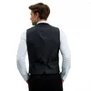 Abiti da uomo Nero Blu 2 pezzi Gilet Pantaloni Uomo Abiti da sposa Abiti da festa per la cena Gilet Pantaloni Abito da uomo su misura Trajes De Hombre