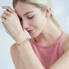 Gliederarmbänder Rosévergoldetes Titanstahl-Damen-Energiearmband Magnetisches Negativ-Ionen-Anti-Strahlungs-Anti-Aging-Gesundheit