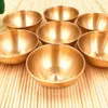 Bowls 1Pc Copper Tibetan Bowl Buddha Disciples To Supply Water Meditation Mini Brass Cup Home Desk Decor 4 Size S/M/L/XL2023