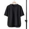 2023 designers summer men's short sleeve T-shirt mens loose causal slit tshirts cotton fashion tees size M-3XL N49a#