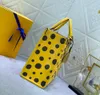 Luxury Totes ON THE Tote Bag x YK GO Shoulder Bag Handbags Infinity Dots Pattern Large Women Shopping Bags Shoulder Bags 35CM