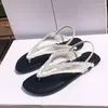 Sandalias 2023 Verano Minimalista Casual Plano Romano Zapatos Cómodos Tanga Mujeres