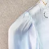 Vestidos casuais femininos vestido primavera verão decote em v renda manga longa oco sólido elegante chique de rua deslumbrante design de moda doce m