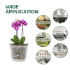 Jarrones, 5 uds., maceta transparente para orquídeas con agujeros, platillos, Control de raíces, malla transparente para ABS, contenedor de crecimiento transpirable 230603