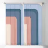 Vorhang Retro 70er Jahre Farbpalette III Verdunkelungsvorhänge 3D-Druck Fenster für Schlafzimmer Wohnzimmer Dekor Behandlungen