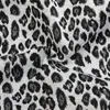 Boinas Geebro Feminino Estampa de Leopardo Gorros Elásticos Macios Adulto Senhora Quente Skullies Chapéus Feminino Com 15cm de Pele Real Pompom Caps Bonnet