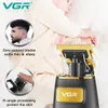 Hårtrimmer VGR Hårklippare laddningsbar hårtrimmer trådlös hårklippmaskin Bald Huvud Haircut Electric 0mm Cutting Blade V-192 230613