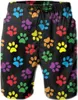 Pantaloncini da uomo Multicolor Dog Mens Swim Quick Dry Summer Beach Trunks Costumi da bagno Hawaii Costumi da bagno con tasche