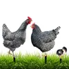 庭の装飾農場の動物モデル人工鶏肉鶏肉用品家の装飾農家の装飾アクセサリー