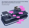 3 in 1 Credit Card Slot Wallet Phone Cases For iPhone 14 13 Pro Max 12 11 Magnetic Ring Holder Case Camera Protection Cover with Kickstand in OPP Bag