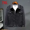 Männer Jacken 2023 Herbst und Winter Hohe Qualität Baumwolle Denim Jacke Männer Casual Einfarbig Revers Jeans Herren