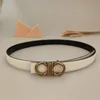 حزام مصمم كلاسيكي للنساء Girl Fashion Leather Belts Ceinture Mens Belt Width 2.5cm Brass Buckle Band عالية الجودة